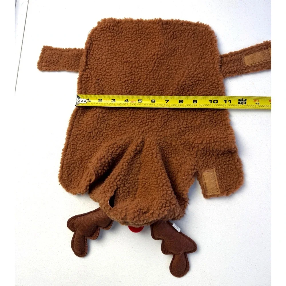 PetHoliday Reindeer Dog Costume Small Brown Sherpa Fleece Christmas Holiday Wear